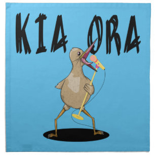 Kia ora New Zealand Maori Language Cloth Napkin