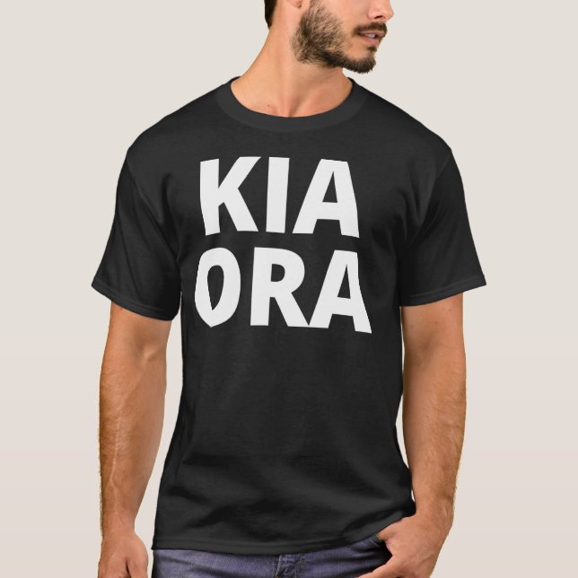 Kia Ora   New Zealand Maori T-Shirt (Front)