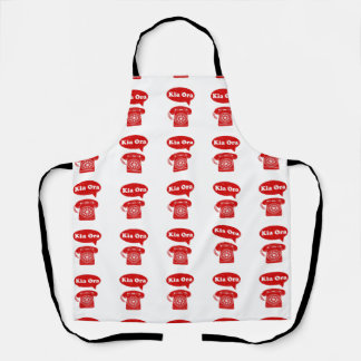 Kia Ora Te Reo Maori Language Retro Telephone Apron