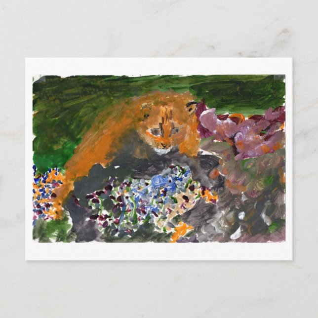 Kia the cat postcard (Front)