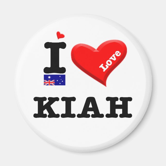 KIAH - I Love Magnet (Front)