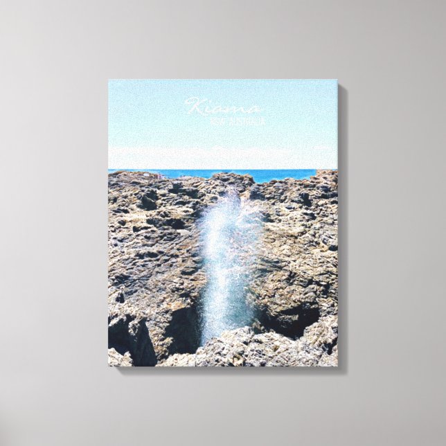 Kiama Blowhole NSW Australia Canvas Print (Front)