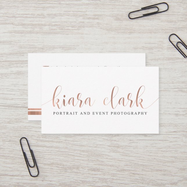 Kiara Clark Business Cards (Front/Back In Situ)