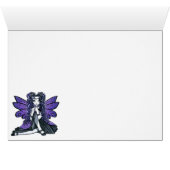 "Kiara" Gothic Butterfly Fairy Princess Card (Inside Horizontal (Bottom))