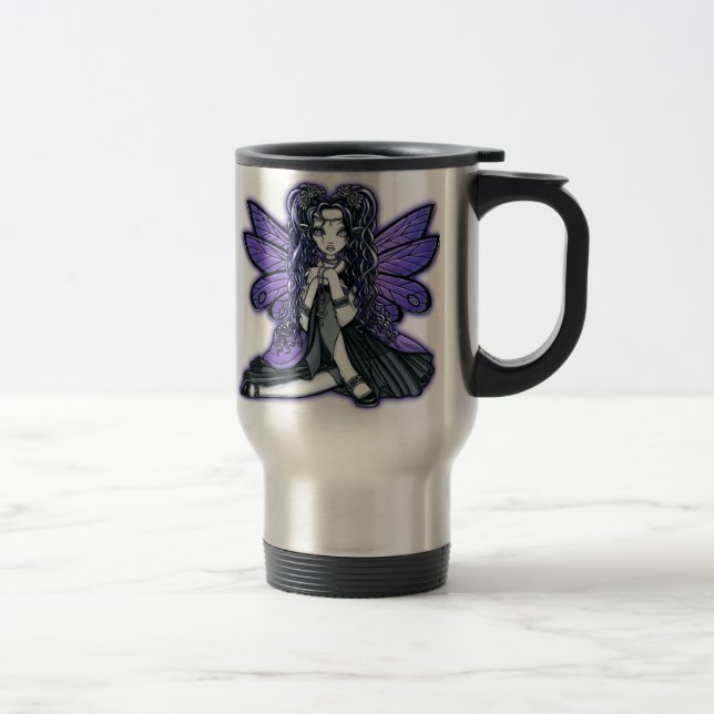 "Kiara" Gothic Butterfly Fairy Princess Travel Mug (Right)