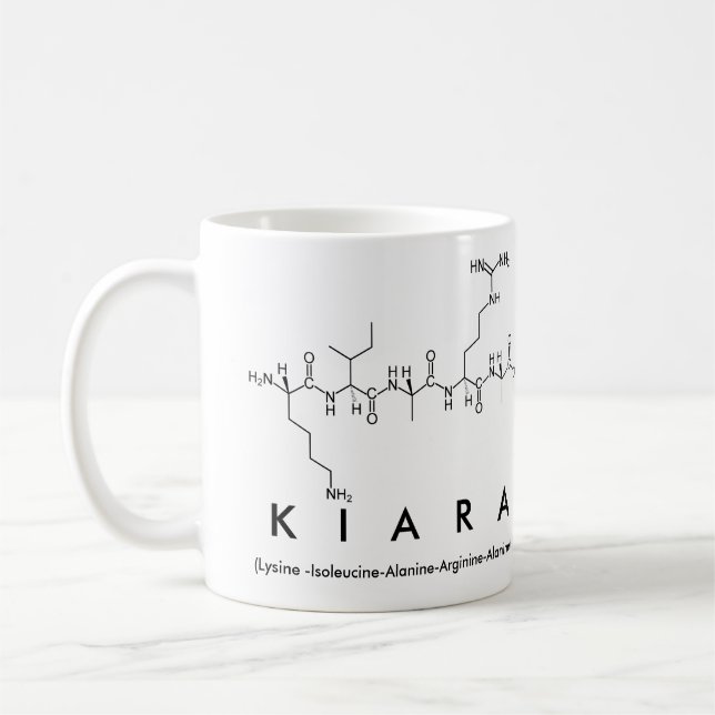 Kiara peptide name mug (Left)