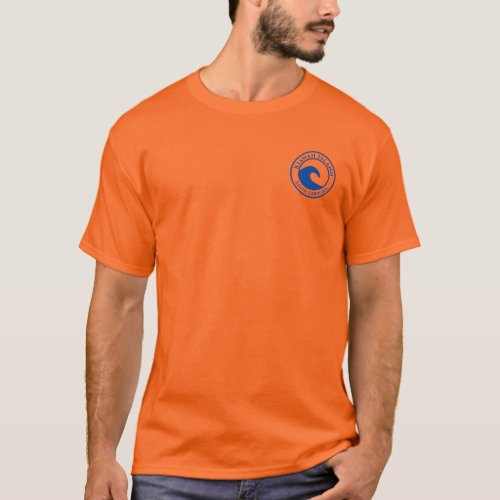 Kiawah Island Blue Ocean Wave Circle Design T_Shirt