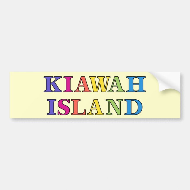 Kiawah Island Bumper Sticker (Front)