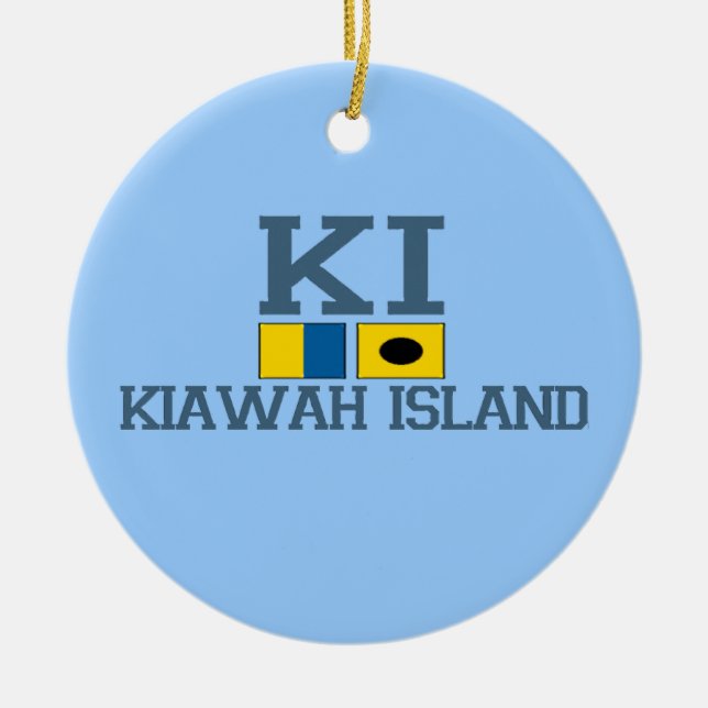 Kiawah Island. Ceramic Ornament (Front)