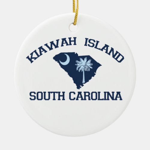 Kiawah Island Ceramic Ornament