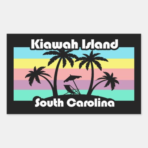 Kiawah Island South Carolina Rectangular Sticker