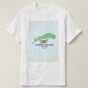 Kiawah Island South Carolina USA map T-Shirt