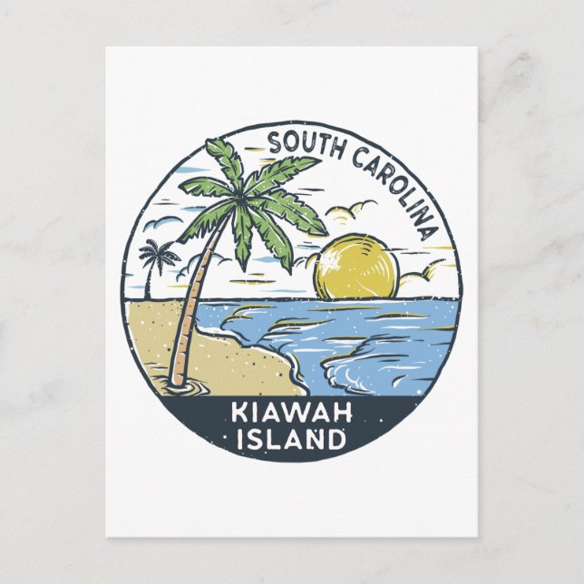 Kiawah Island South Carolina Vintage Postcard (Front)