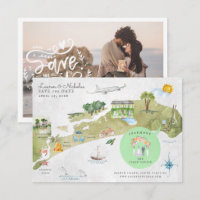 Kiawah Island Wedding Itinerary Map