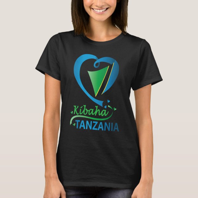 Kibaha Tanzania Flag Tanzanian Men Women T-Shirt (Front)