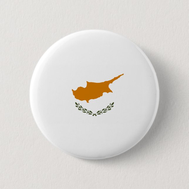 Kıbrıs Cumhuriyeti - Cyprus Flag Button (Front)