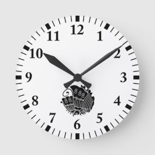 Kichiemon Nakamura Round Clock