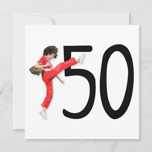Kick 50 invitation (Front)
