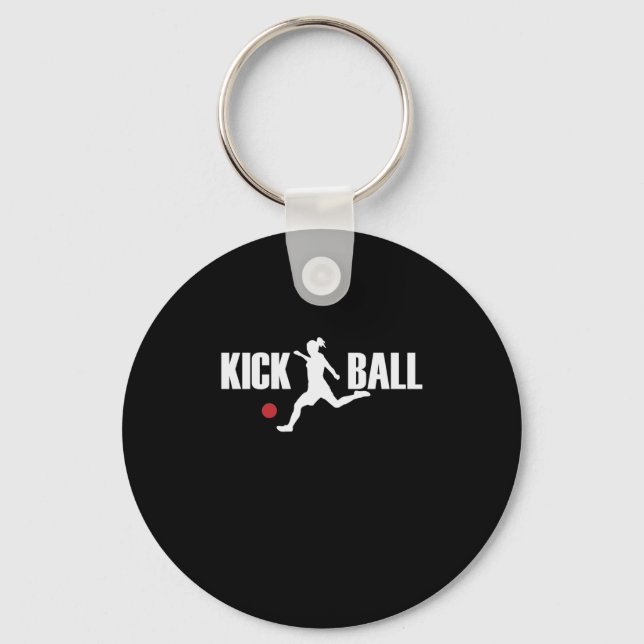 Kick Ball Gummiball Kickball Sport Amerika Keychain (Front)