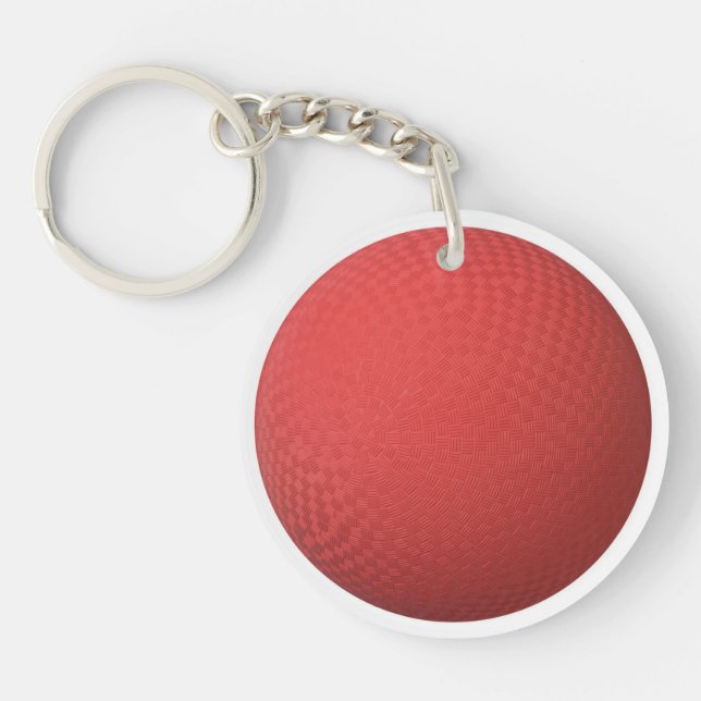 Kick Ball ID Bag TAG Personalized Text Keychain (Front)