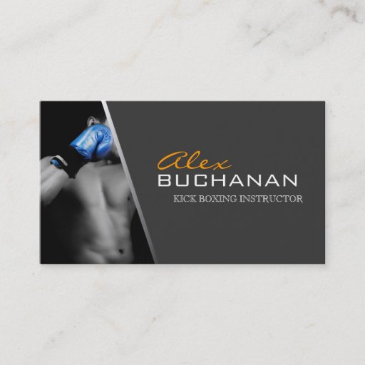 Customizable Kick Boxing Business Card