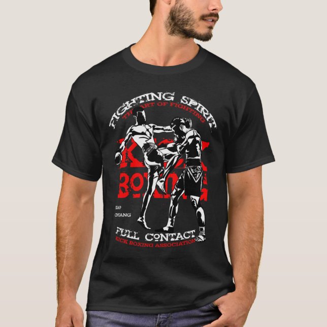 Kick Boxing Fighter Design For Mma Fans  T-Shirt (Front)