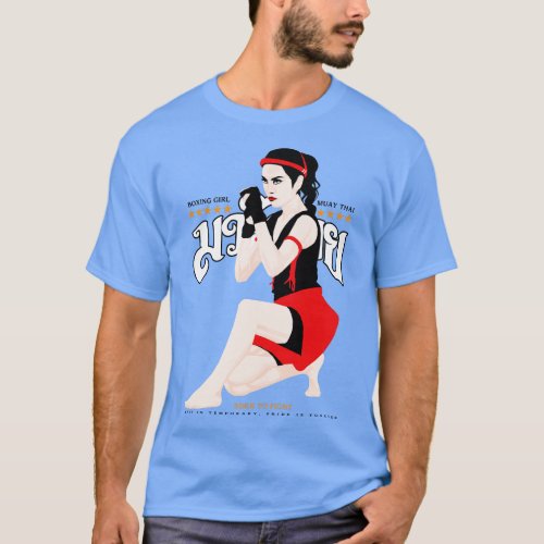 Kick Boxing girl T_Shirt