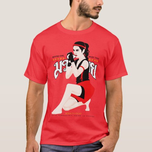 Kick Boxing girl T_Shirt