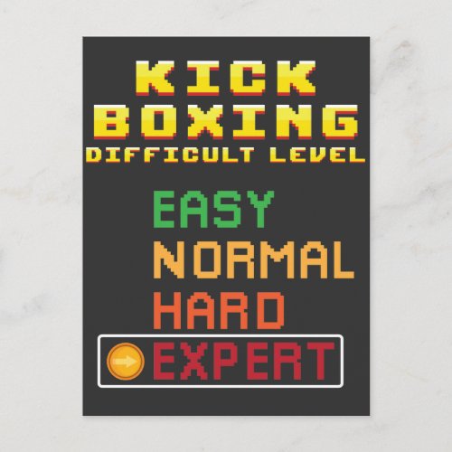 Kick Boxing Martial Arts Coach Console Expert Postcard