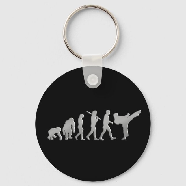 Kick boxing Mixed Martial Arts Artists Evolution Keychain (Front)