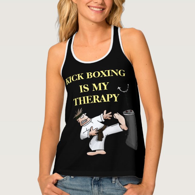 KICK BOXING therapy design Tank Top (Front)