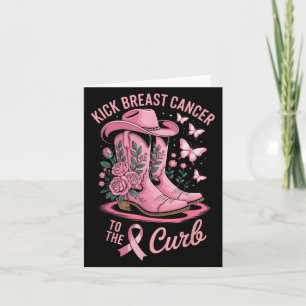 Kick Breast Cancer To The Curb Breast Cancer Aware Card