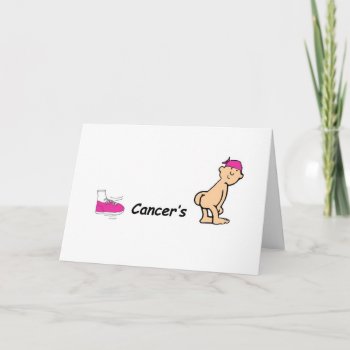 Kick Cancers Butt Card by bmullard at Zazzle