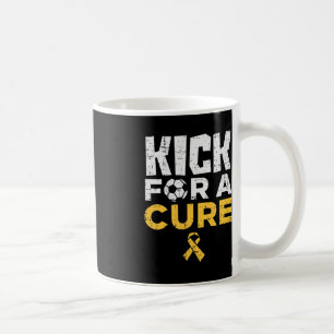 Kick For A Cure Soccer Childhood Cancer Awareness Coffee Mug