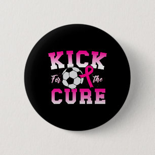 Kick For The Cure Sport Breast Cancer Awareness Ch Button