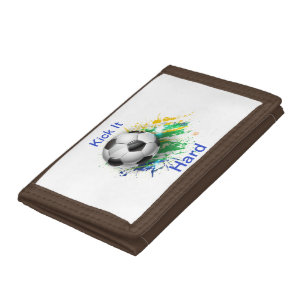 Kick It Hard Soccer Ball Wallet