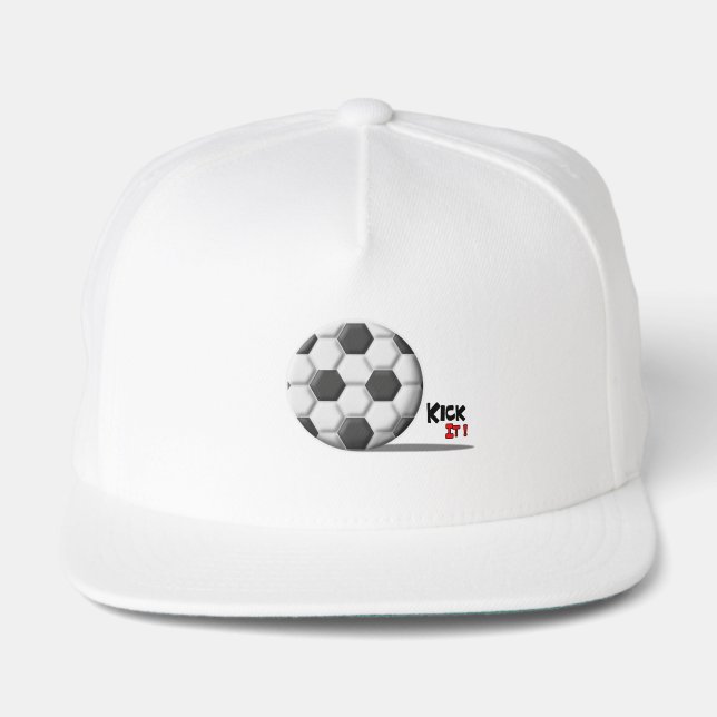 Kick It! Soccer Ball Snap Back Hat (Front)
