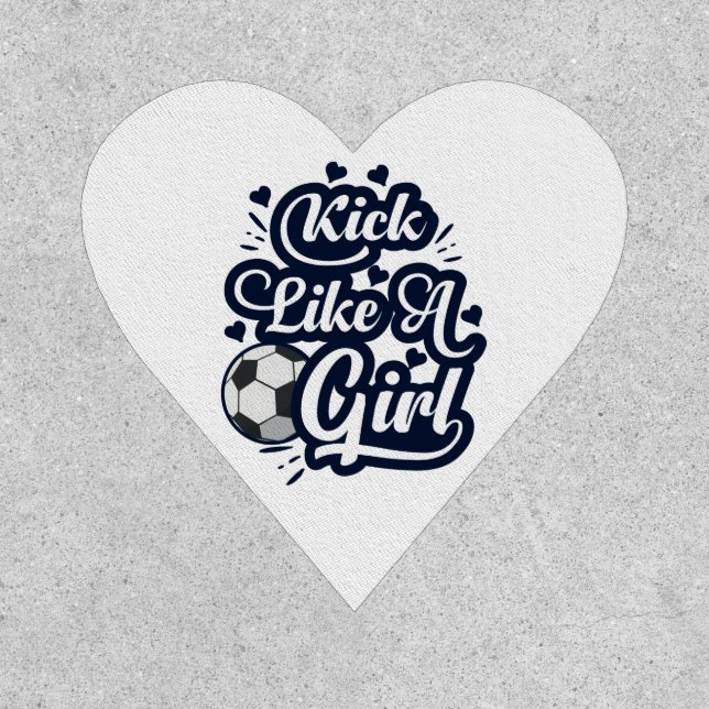 Kick Like A Girl Patch (Front)