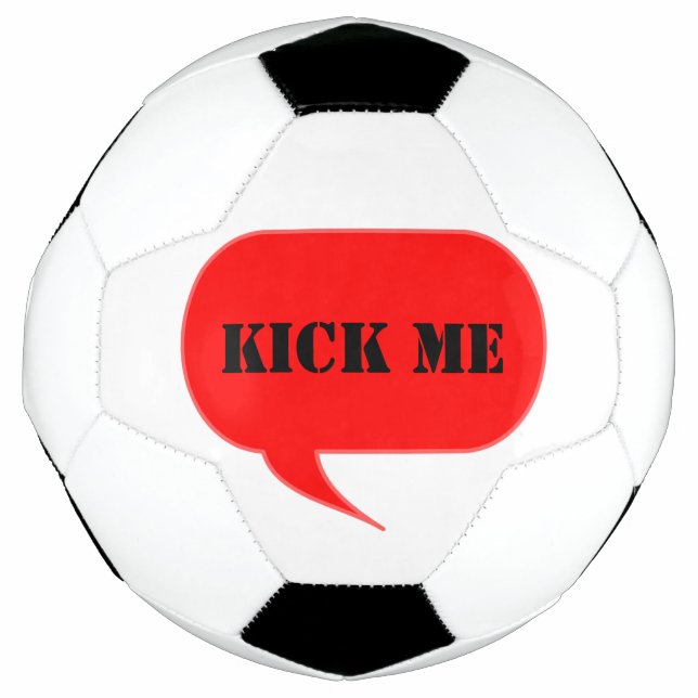 Kick Me Talk Bubble Soccer Ball (Front)