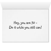 KICK OFF SHOES/RUN BAREFOOT IN THE SAND 5Oth HUMOR (Inside Horizontal (Bottom))