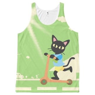 Kick scooter All-Over-Print tank top