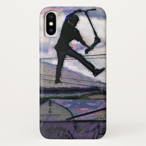 Kick_Scooter Fine Art Sports Design iPhone X Case