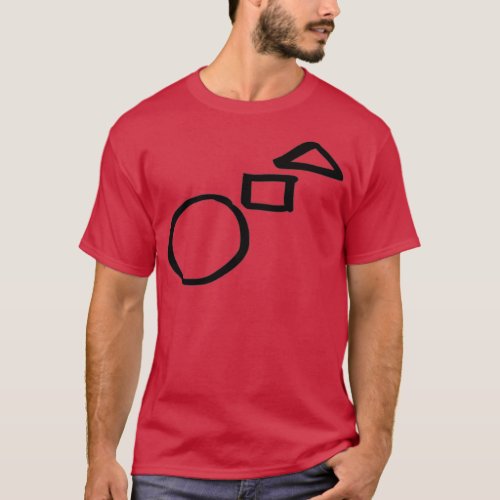 Kick Snare Hi Hat minimalist Drum Set  T_Shirt