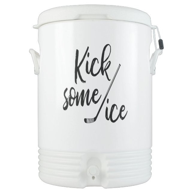 Kick Some Ice Hockey Club Team Beverage Cooler (Front)
