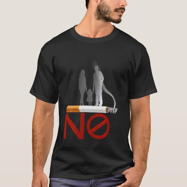 Kick the Habit Embrace Life World No Tobacco Day L T-Shirt (Front)