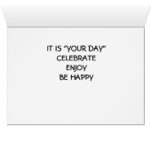 KICK UP YOUR HEALS" GEESE STYLE FOR "BIRTHDAY" (Inside Horizontal (Bottom))