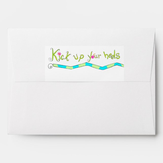 Kick up Your Heels Envelope (Back (Top Flap))