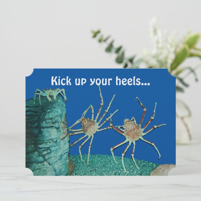 Kick Up Your Heels Invitation (Standing Front)