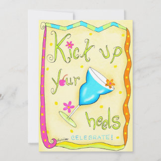 Kick up Your Heels Invitation Yellow