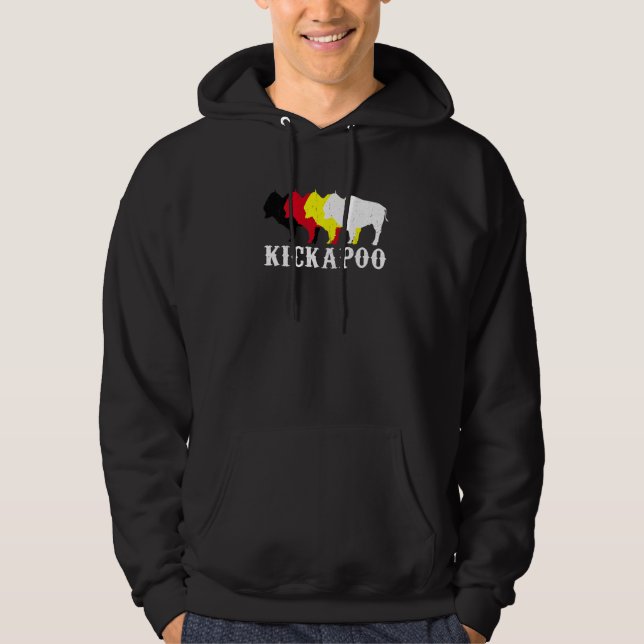 Kickapoo Tribe Nation Native Mexican Indian Medici Hoodie (Front)